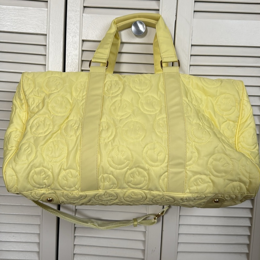 Large Stoney Clover happy face duffle bag